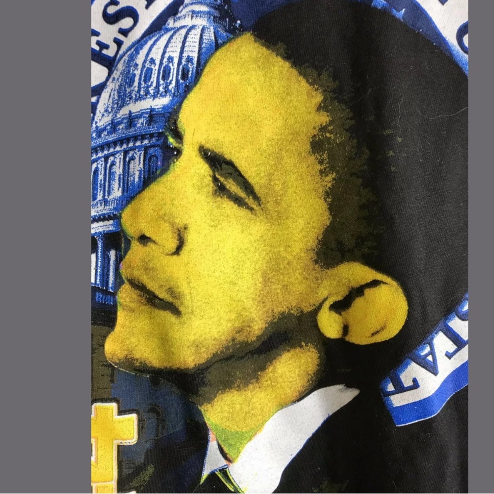 BARACK OBAMA 44TH PRESIDENT Men's Long Sleeve XL